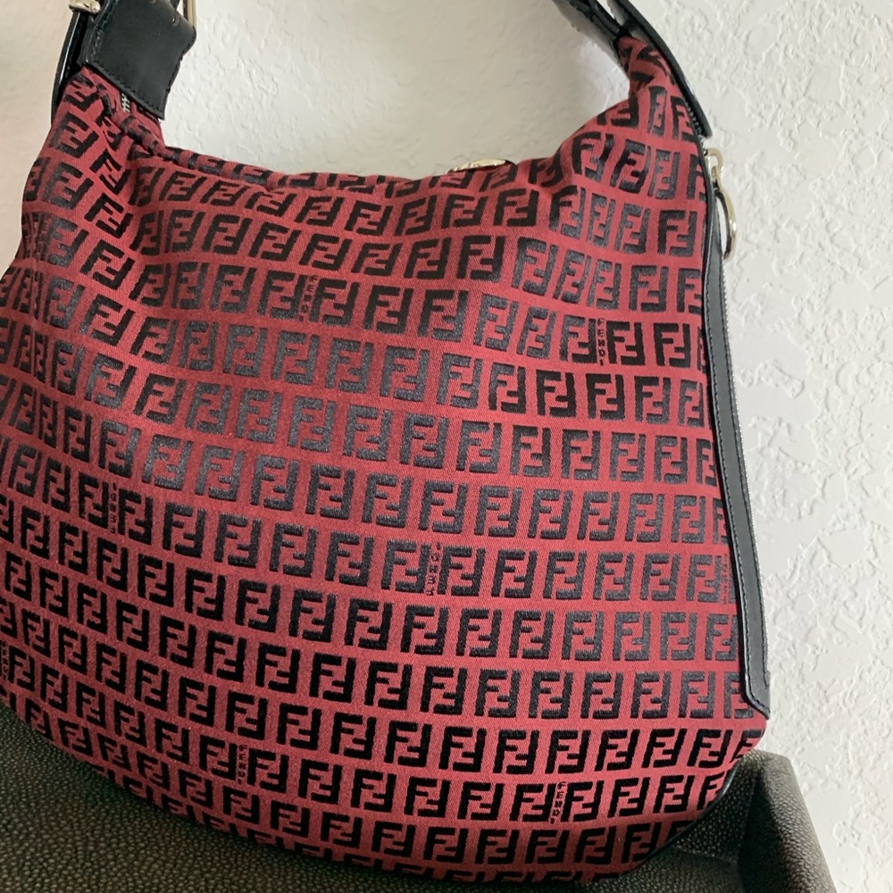 Fendi Oyster tote large Zucca canvas. Authentic